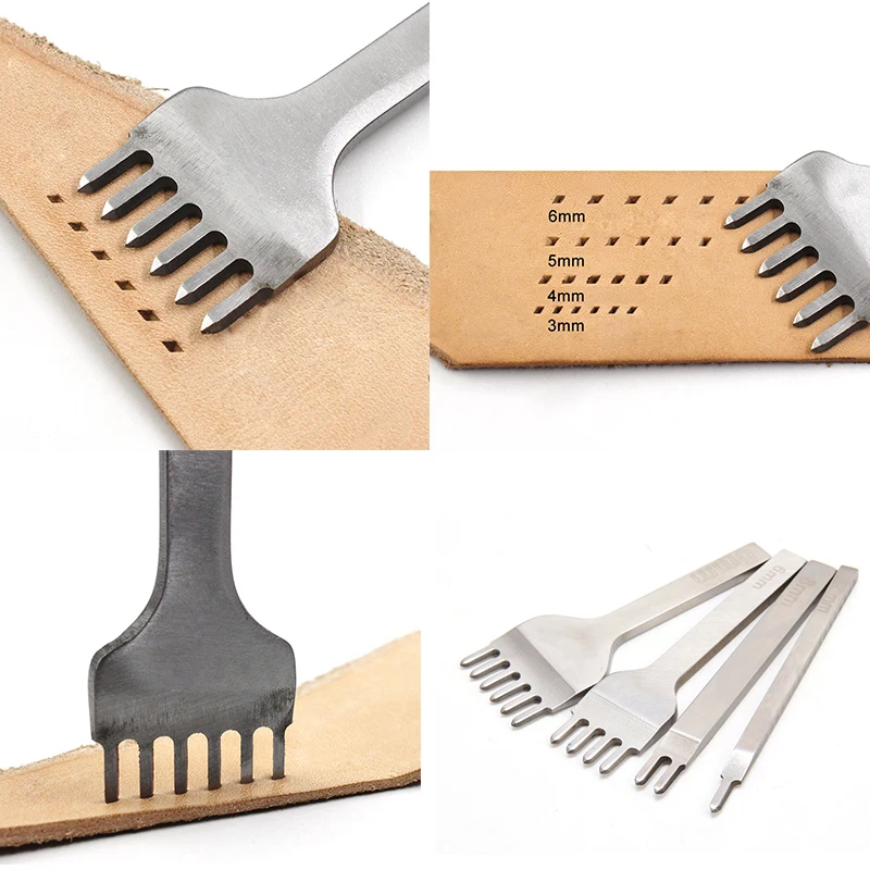 4 шт./компл. кожаные дырочки для шнуровки сшивания ремесленные инструменты ручная