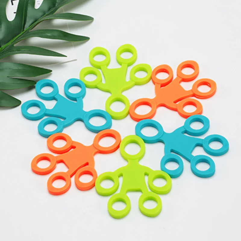

Fidget Silica Gel Finger Puller Antistress Hand Ring Adult Finger Strength Training Band Toys Squeeze Stress Reliever Toy
