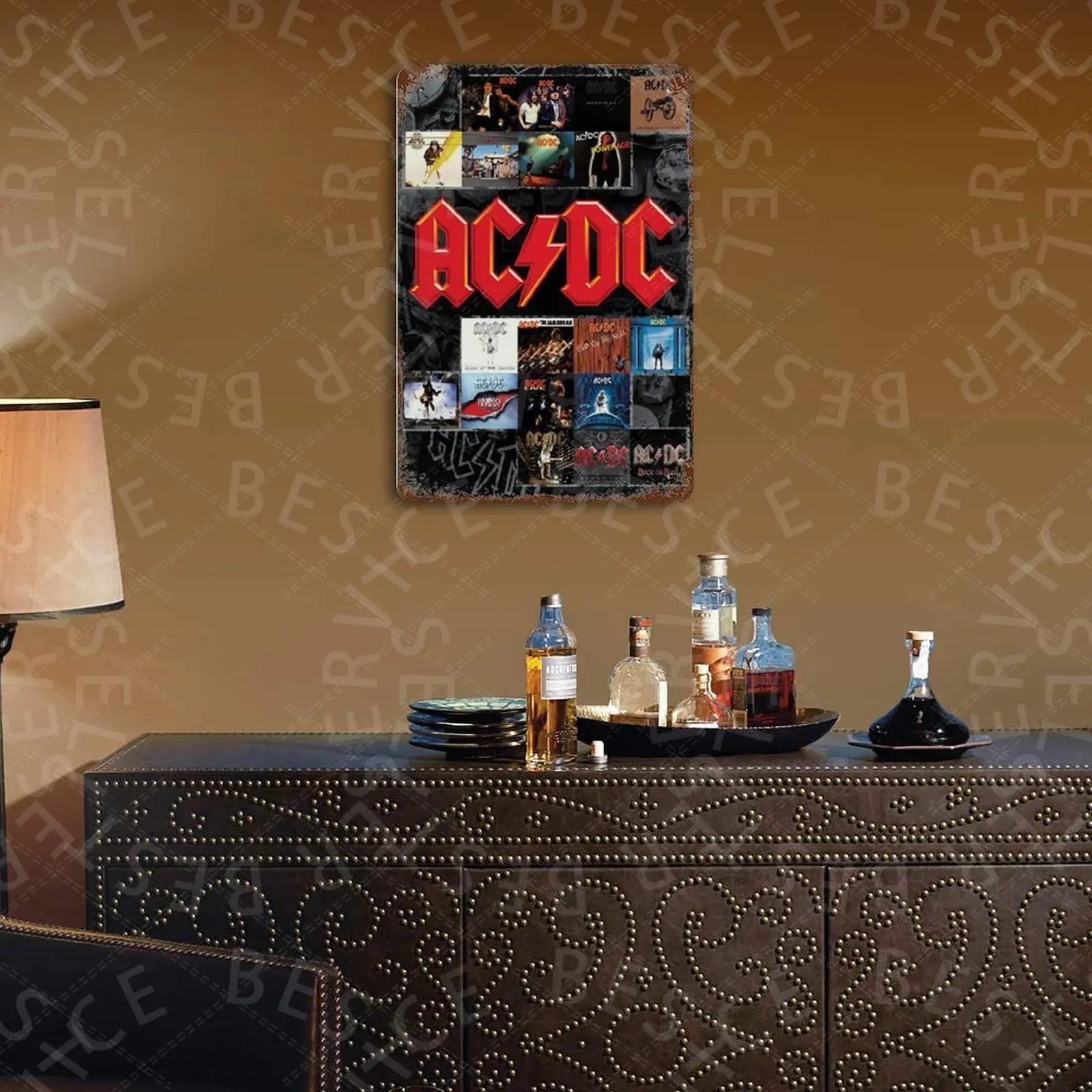

AC_DC Poster Metal Plate Tin Sign Personalized Living Room Decorative Plaques Iron Painting Home Decor 20*30cm