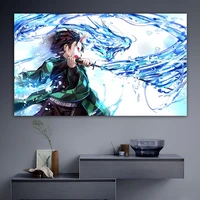 janpenses anime poster demon slayer wall art and prints hd canvas painting for kids bedroom living room sofa home decor