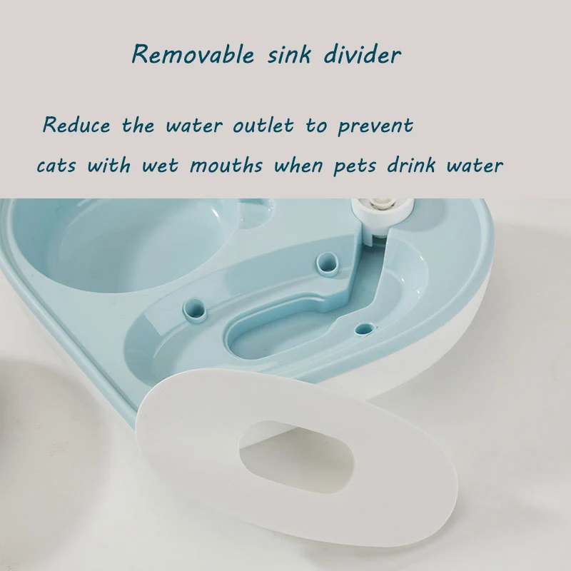 

Cat FeederSmall Dog Automatic Fountain Food BowlPet FountainNon-Wet Mouth Anti-Overturning Pet Machine Founta 304 Stainless