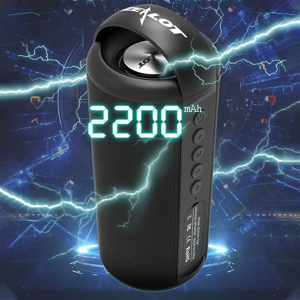 

Ymesy New Portable Wireless Speaker With lanyard Waterproof Ultra Bass Subwoofer Sound Support TF card U Disk Smart Mobile Phone