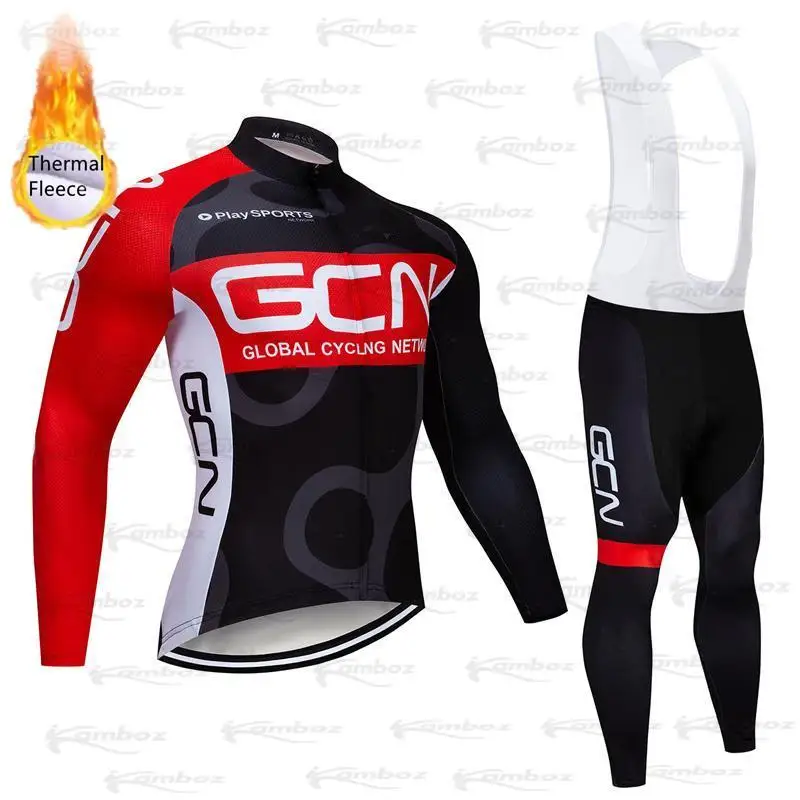 GCN-Chaqueta de Ciclismo para hombre, pantalones deportivos 20D en rojo y negro,...