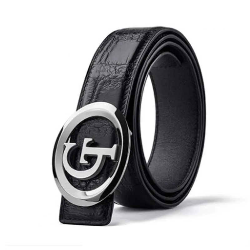 

Мужской ремень из крокодиловой кожи, с пряжкой
