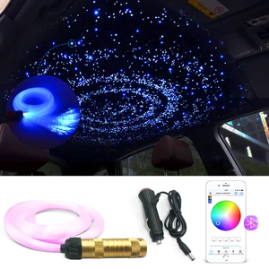 Оптоволоконный светильник s 0,75 мм Smart APP control RGBW Starry Sky ночной потолочный свет светильник оптоволоконный кабель доступен для украшения автомобиля