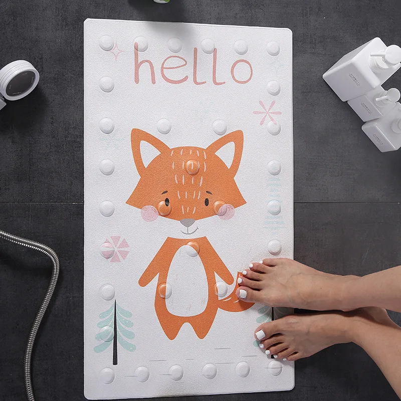 

Cartoon bathroom non-slip mat pad suction cup waterproof shower room bathtub mat one piece can be customized bedroom area rug