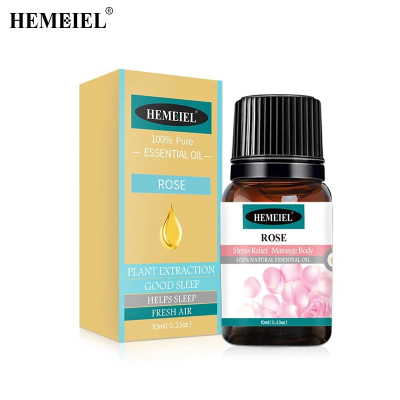 

Hemeiel 10ml Essencial Oil Fragrance Natural Aroma Stress Relive Diffuser Oil Rose Lemon Lavender For Home Use Air Aromatherapy