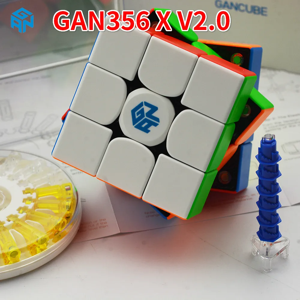 Gan 356 X Магнитный GAN356 V2 3x3x3 скоростной куб 356x кубик Гань Magico Cubo 356x3x3 головоломки для