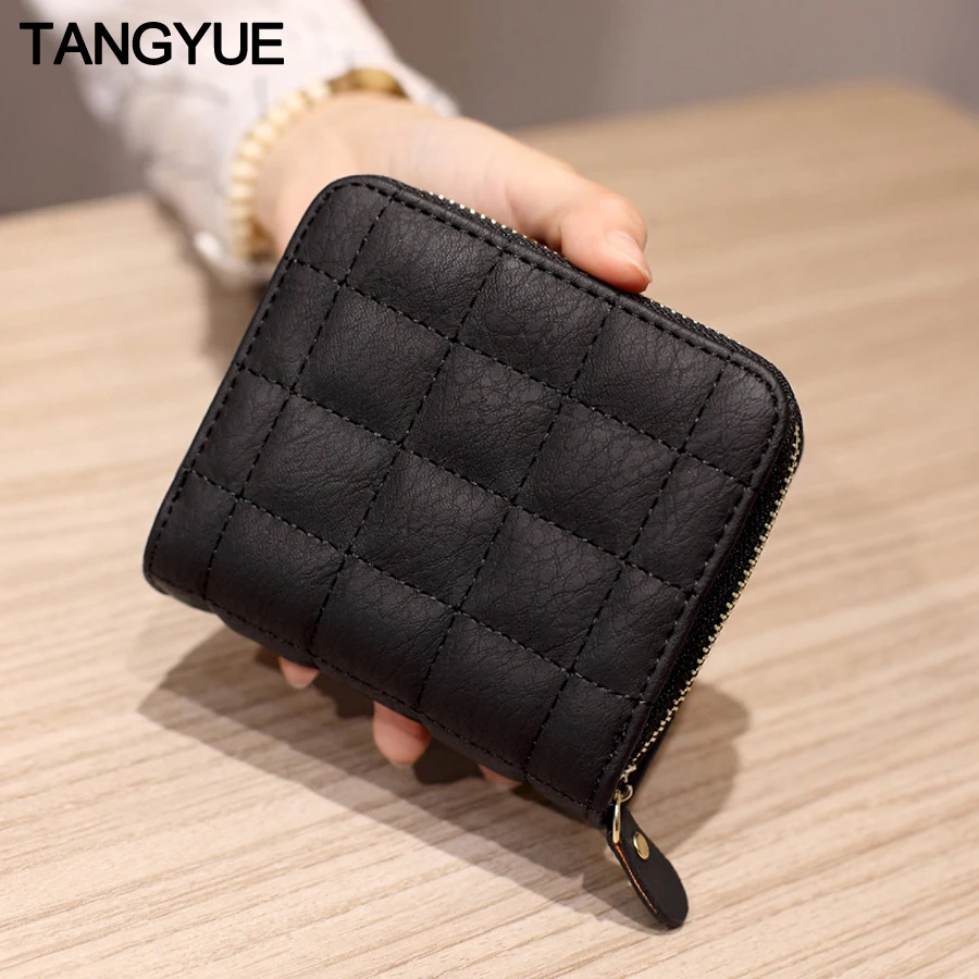 

Luxury Women's Wallet Female Leather Mini Cute Vintage Ladies Coin Purse for Cards Small Wallet Women Zipper portomonee vrouwen