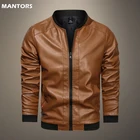 Мужская Байкерская кожаная куртка, Повседневная мотоциклетная куртка из искусственной кожи, брендовая одежда большого размера 5XL, Осень-зима 2022