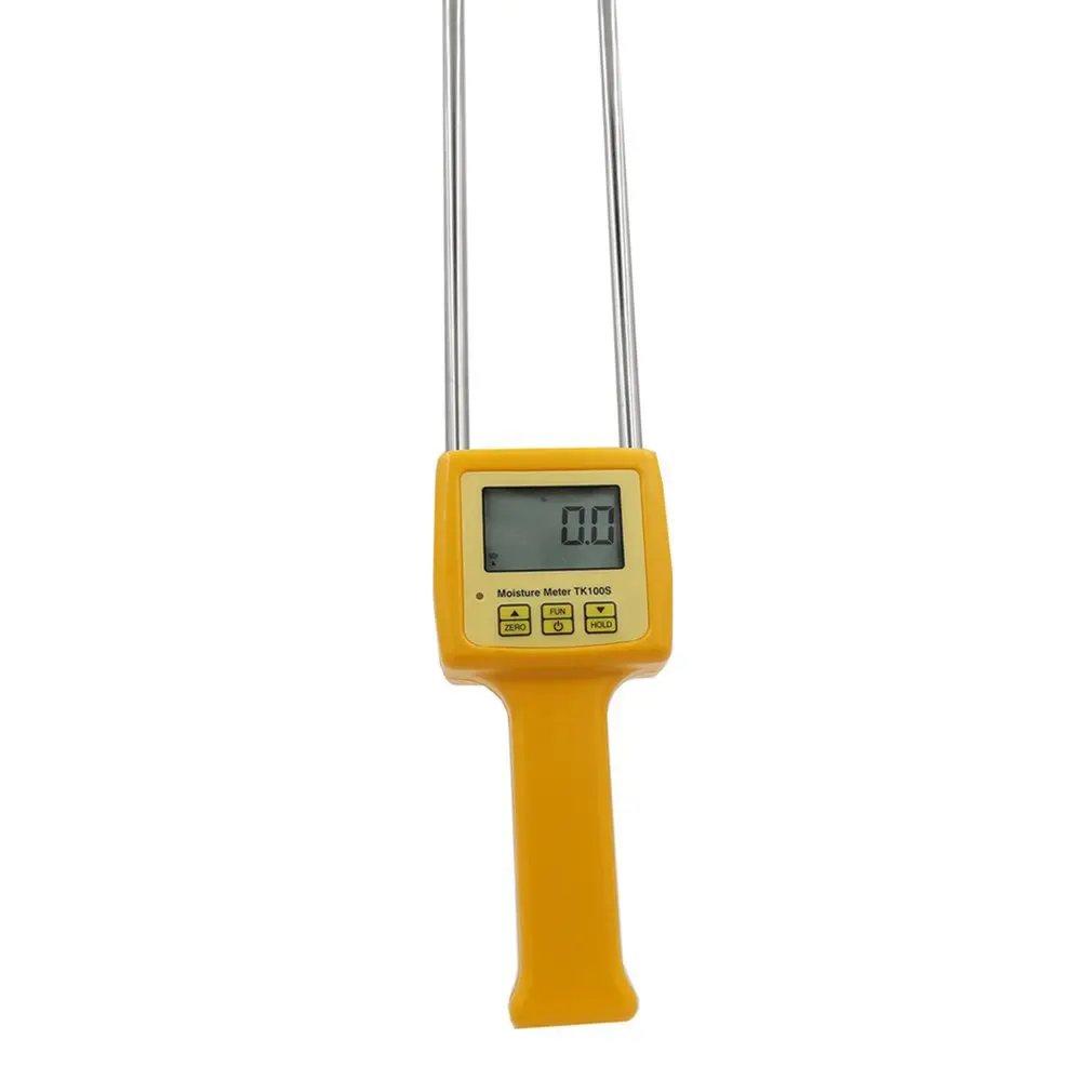 Digital Portable Food Moisture Analyzer Meter With Probe Needle Corn Wheat Rice Temperature Humidity Tester LCD Display Monitor |