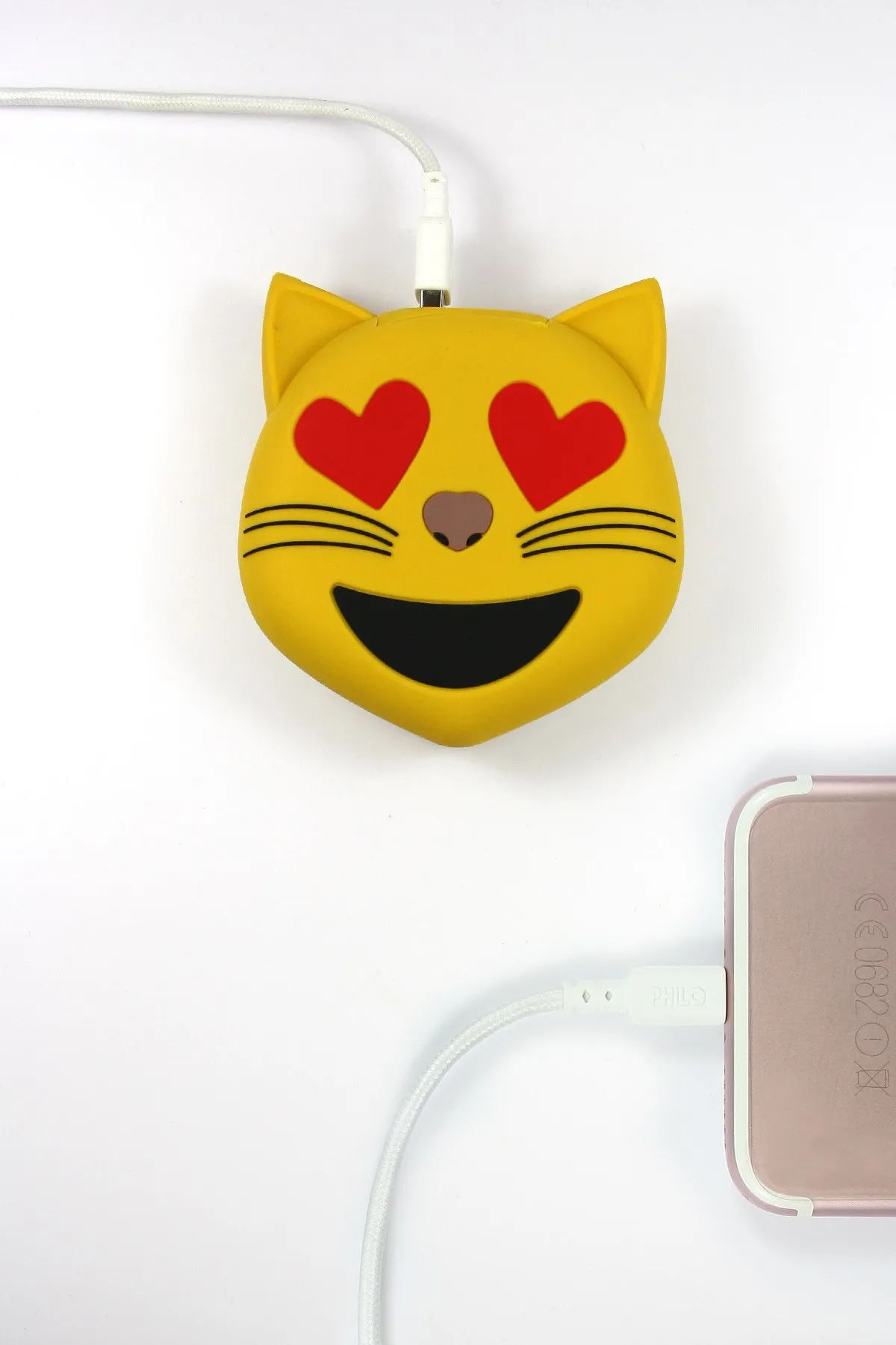 Mojipower внешняя батарея для мобильного телефона 2600 mAh powerbank забавный красочный