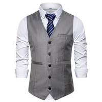 mens vestfour seasons popular mens suit vest solid color button door pocket decoration casual vest nine colors s 3xl