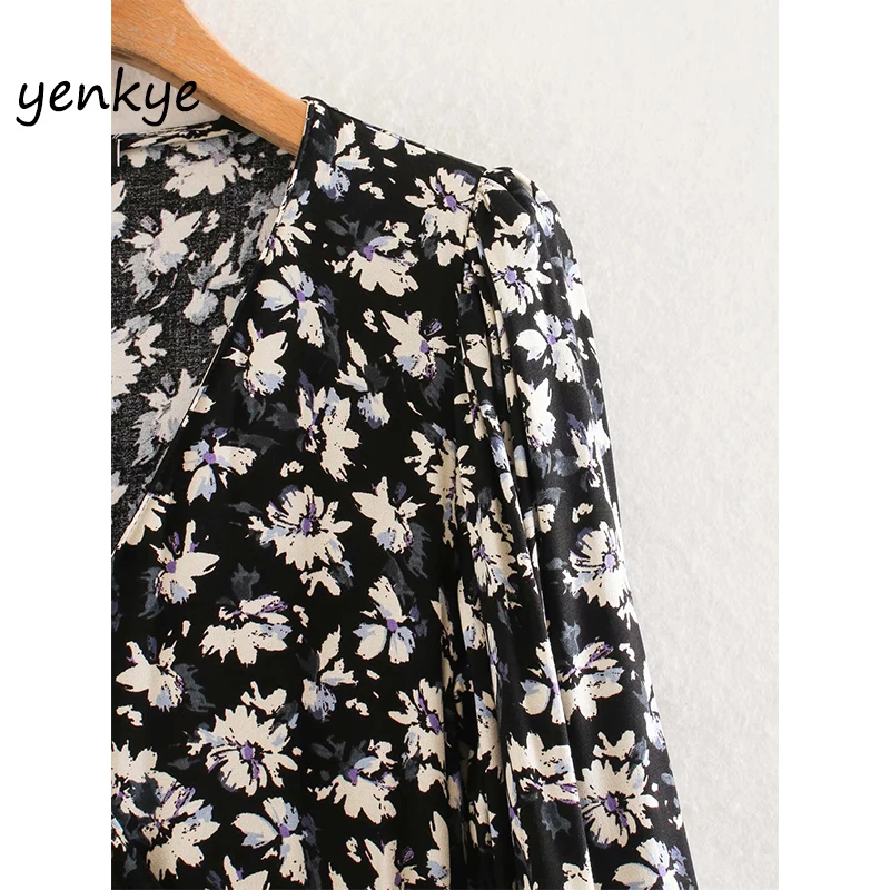 Женское винтажное платье с запахом летнее Асимметричное мини-платье длинным