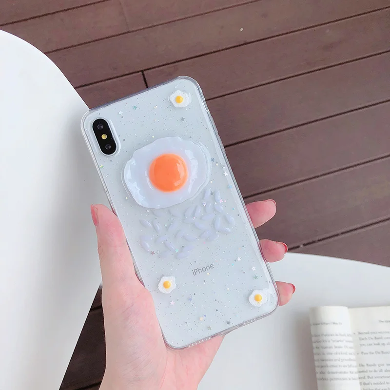 Tfshining INS корейский чехол для телефона iphone 11 pro max Xr Xs Max X 6 6s 7 8plus милый 3D прозрачный