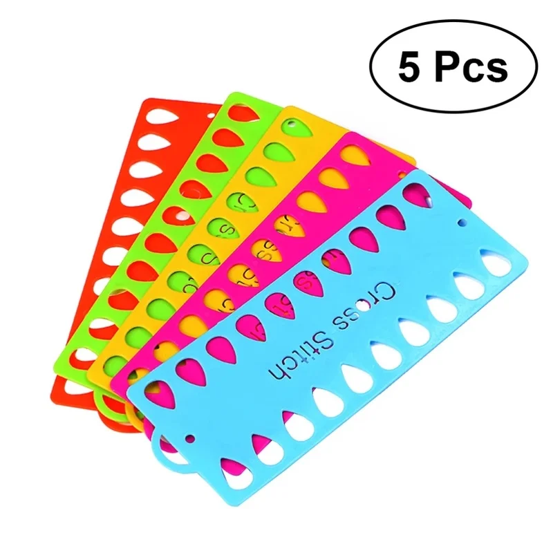 

5/10Pc Cross Stitch Threading Board Plastic 20 Position Embroidery Floss Organizer Row Line Thread Holder Storage Finishing Tool