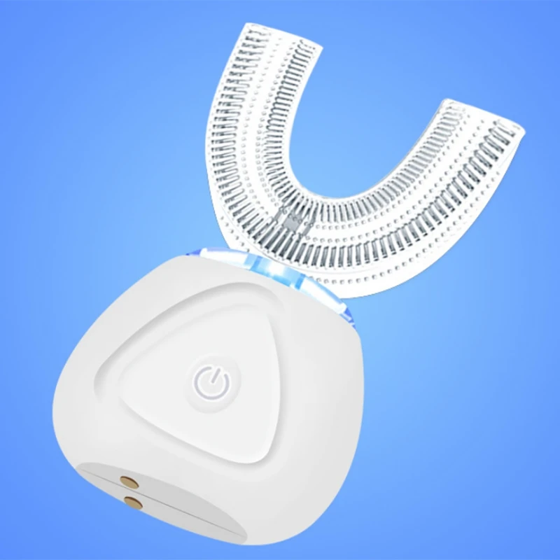 Умная электрическая зубная щетка U-образной формы отбеливающая с сисветильник