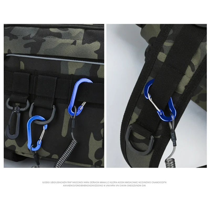 

Multifunctional Fishing Tackle Bag Large-capacity Lure Bag Backpack Shoulder Messenger Bag Fishing Rod Bag Practical Storage