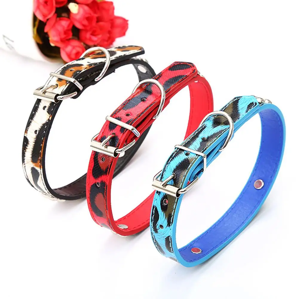 Мода милый питомец котенок искусственная кожа Регулируемая косточка воротник