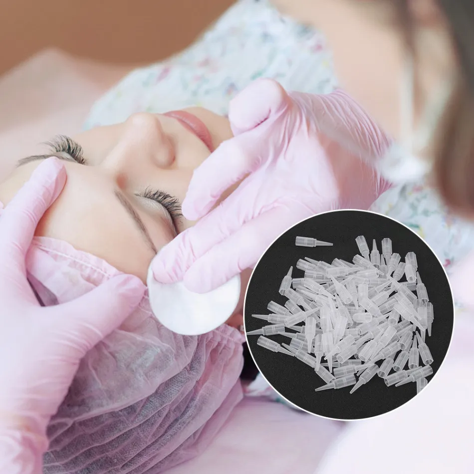 100 шт. гигантские кончики для татуировок от солнца Перманентный макияж иглы