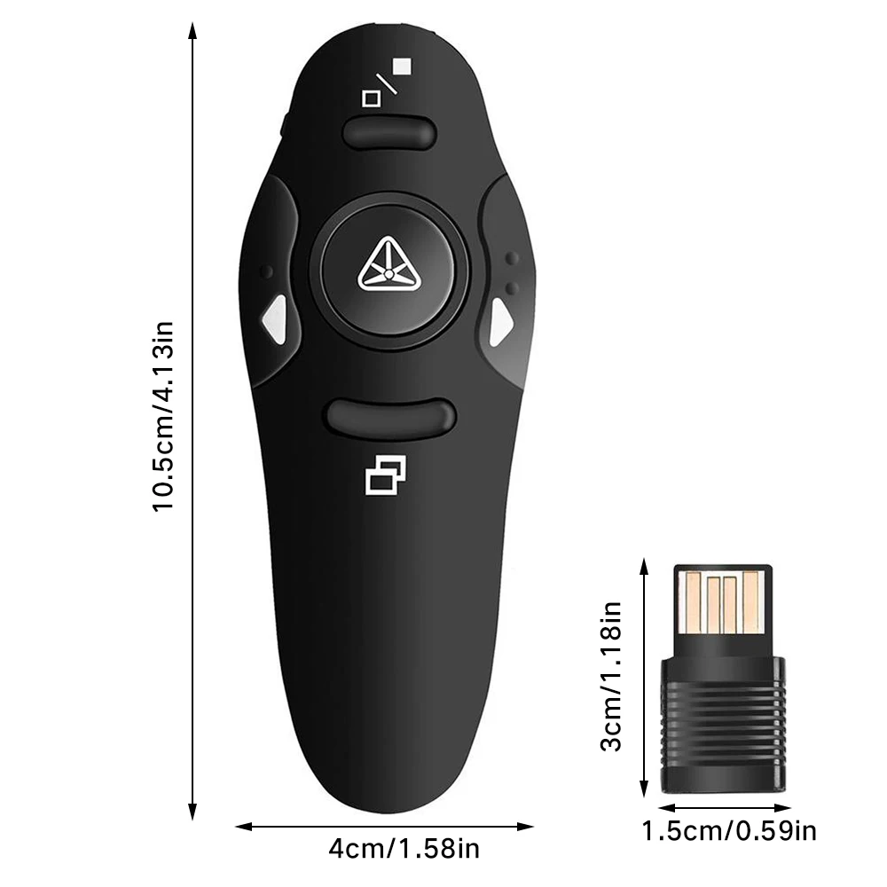 

2.4GHz Wireless USB Powerpoint Presentation PPT Flip Pen Pointer Clicker Presenter with Red Light Remote Control for Teacher
