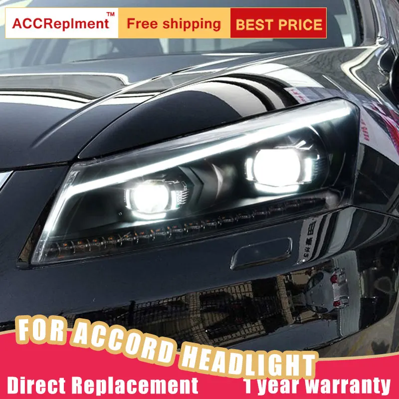 2 шт. светодиодный ные фары для Honda Accord 2008-2012 Светодиодный Автомобильные