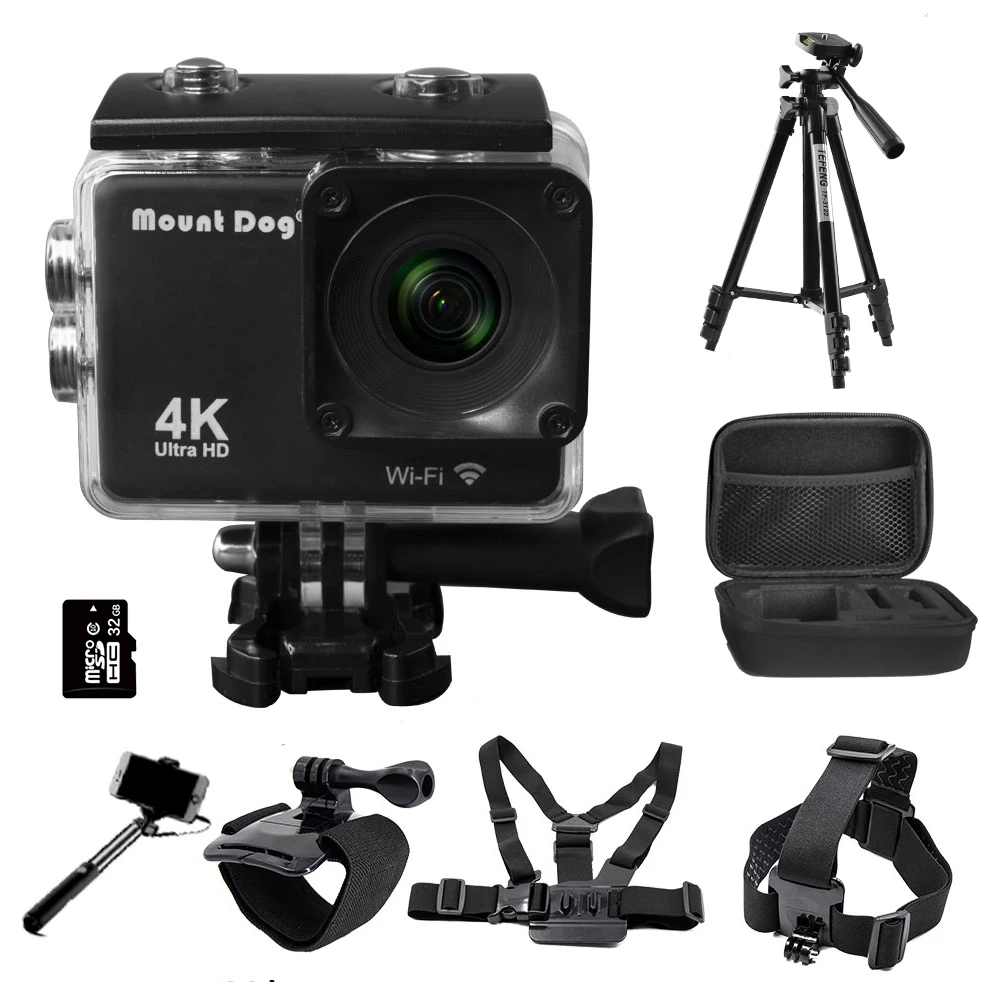 Diving 3 2," Go Ultra Pro HD 4K Спортивная экшн видеокамера DVR рекордер Wifi Пульт дистанционного управления Водонепроницаемая селфи палка Gopro аксессуары - Цвет: Diving 3