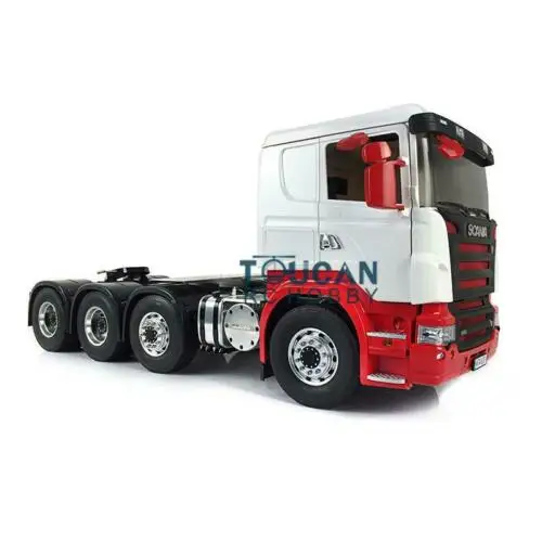 LESU 1/14 металлический шасси Sca 8*8 RC трактор грузовик модель Hercules кабина Tmy