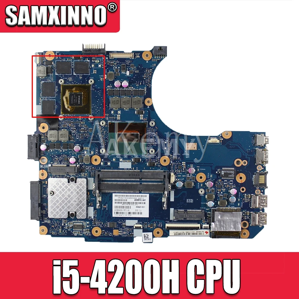 Новинка для ASUS N551J N551JW N551JX G551JM N551JM материнская плата rev.2.0 i5 4200H GTX860 GTX950M