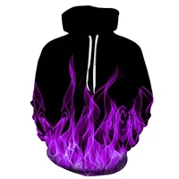 2021 funy colorful flame hoodies 3d sweatshirts men women hooded loose velvet autumn winter coat streetwear jackets hoodies tops