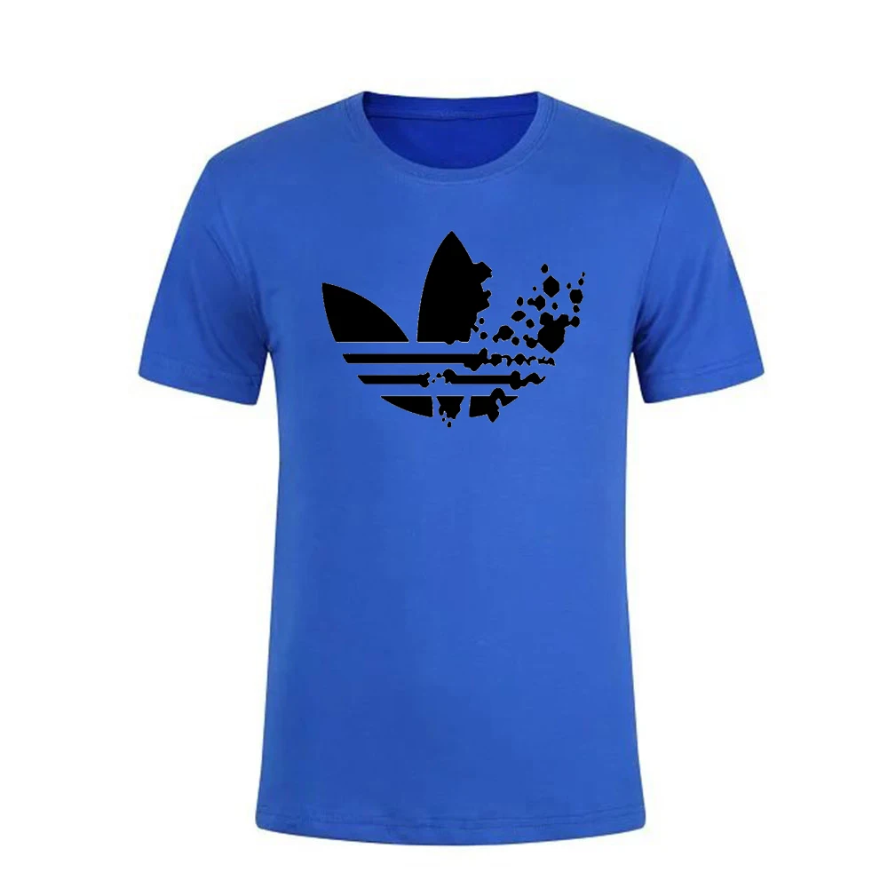 Летняя черная футболка с принтом в стиле Харадзюку топы коротким рукавом мужская