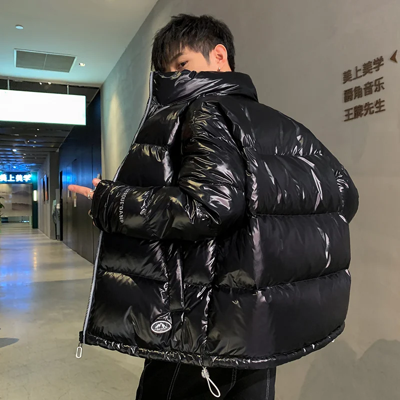 Casual Winter 90% White Duck Down Jackets Double-Side Wear Thicken Warm Mens Stand Collar Down Coats Plus Size M-4XL Top Parkas