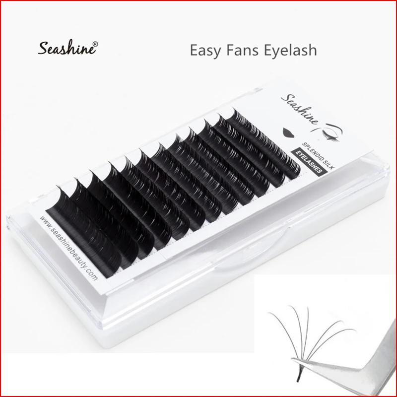 

Seashine Easy fanning Fast Fan Blooming Eyelash Extensions Individual Lashes Automatic High Quality Flowering Volume Eyelash