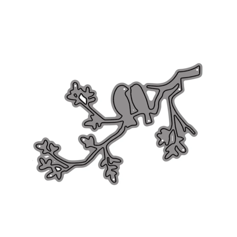 

Love Bird On The Tree Cutting Dies Scrapbooking For Craft Card Photo Album Making DIY Embossing Stencil Die Cut 2021