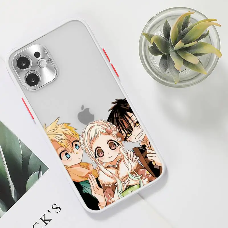 

Jibaku Shounen Hanako kun anime Phone Case For iPhone 12 11 Mini Pro XR XS Max 7 8 Plus X Matte transparent White Cover