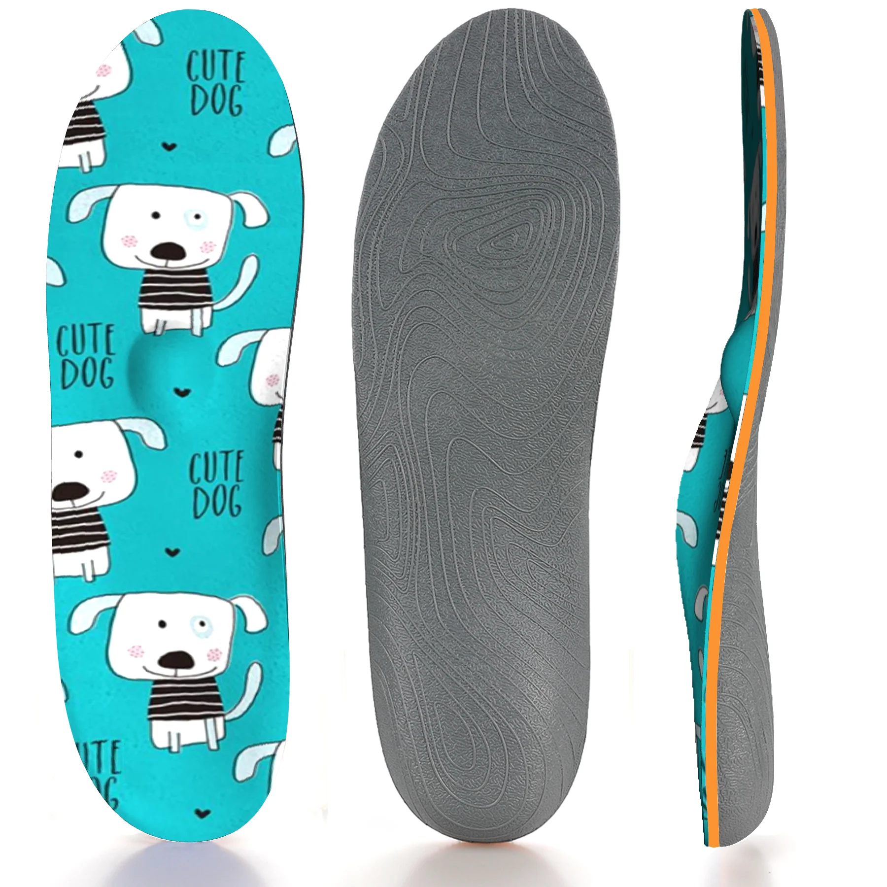 

Children's Non-slip, Breathable, Shock-absorbing, Orthopedic Arch Support Insole With Cartoon Puppy Pattern