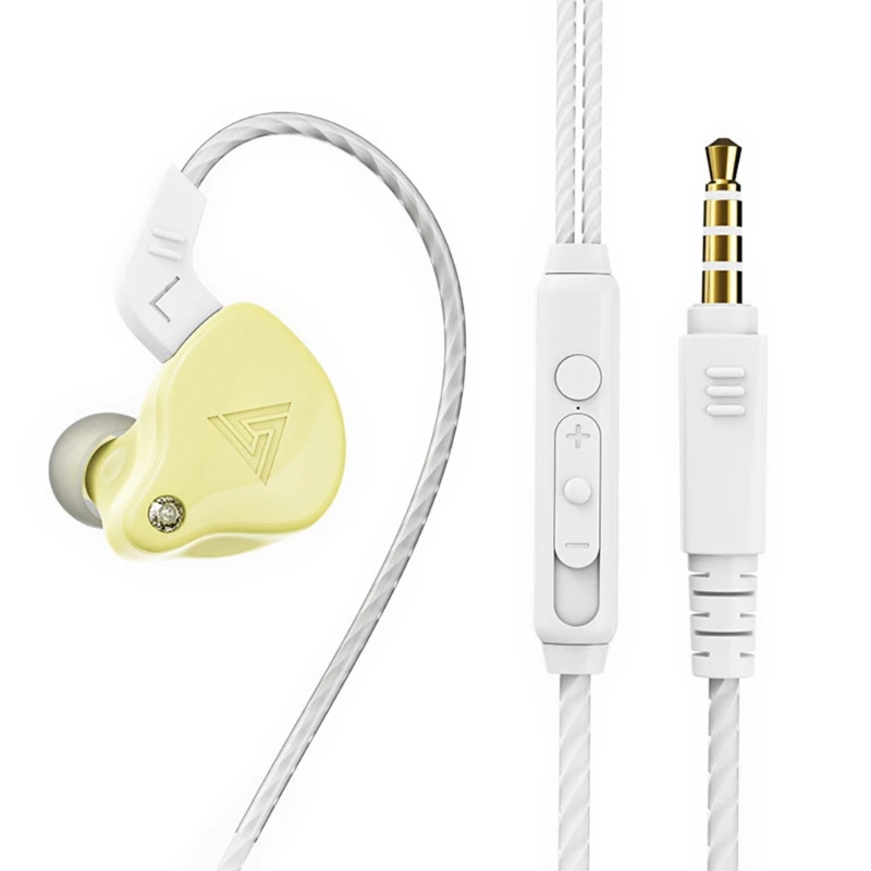 QKZ AK6-X проводные наушники 3,5 мм HIFI In-Ear для музыки и спорта со стереозвуком и басами, игровая гарнитура.