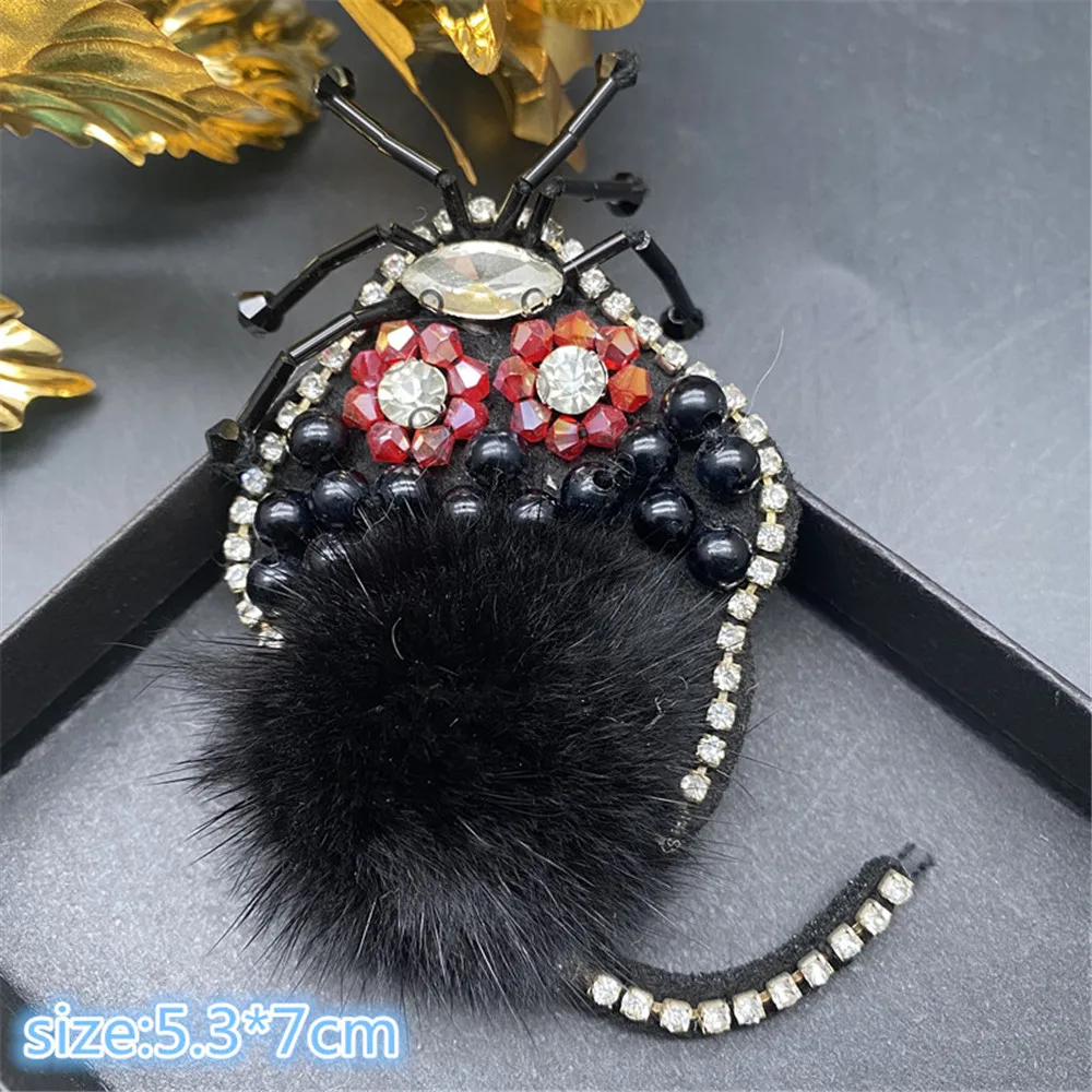 3D Стразы ручной работы украшенные бисером и кристаллами нашивки с животными