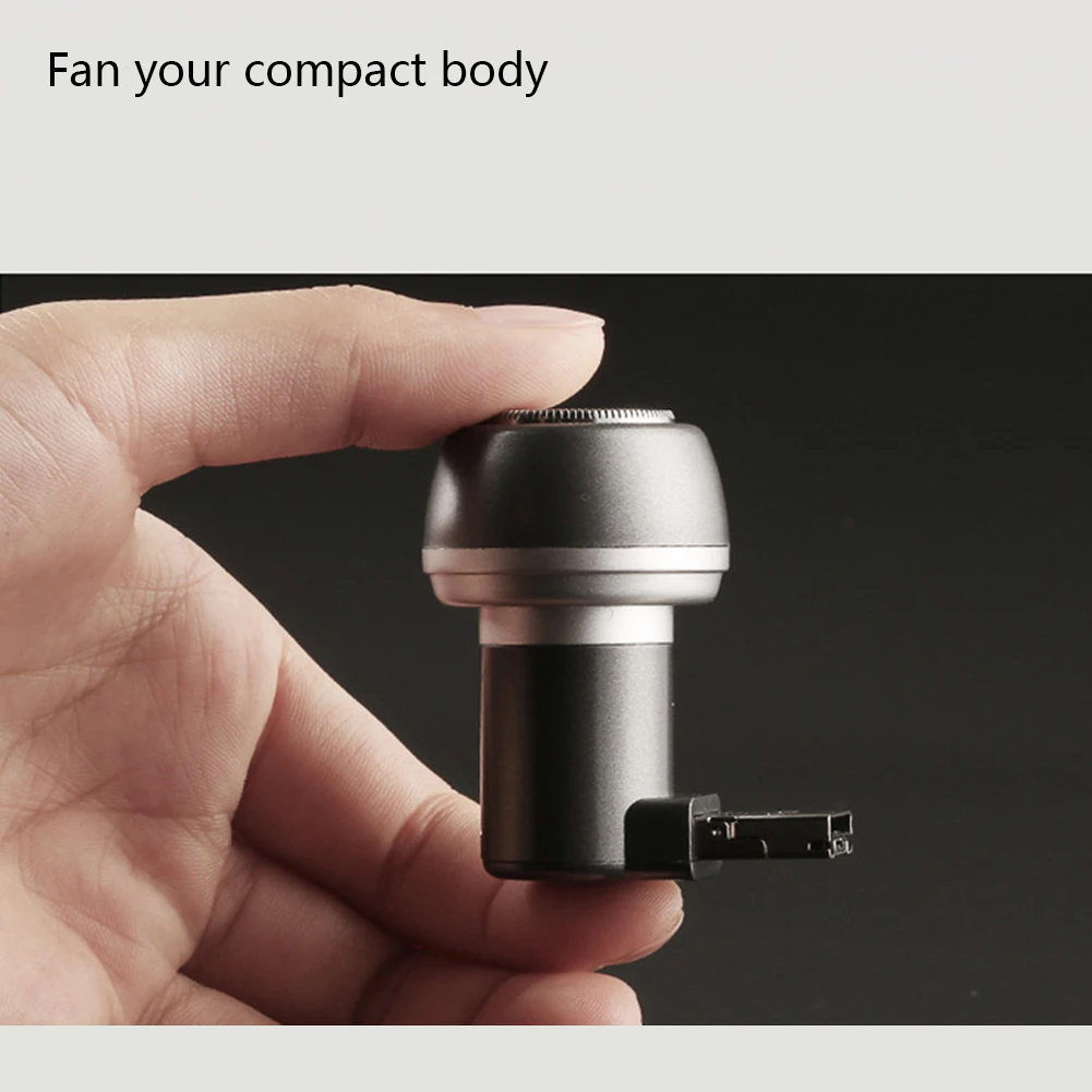 

Men Grooming Body Hair Outdoor Bald Look Rotary Beard Trimmer Electric Shaver Device Mini Travel Accessories Tool Phone Razor