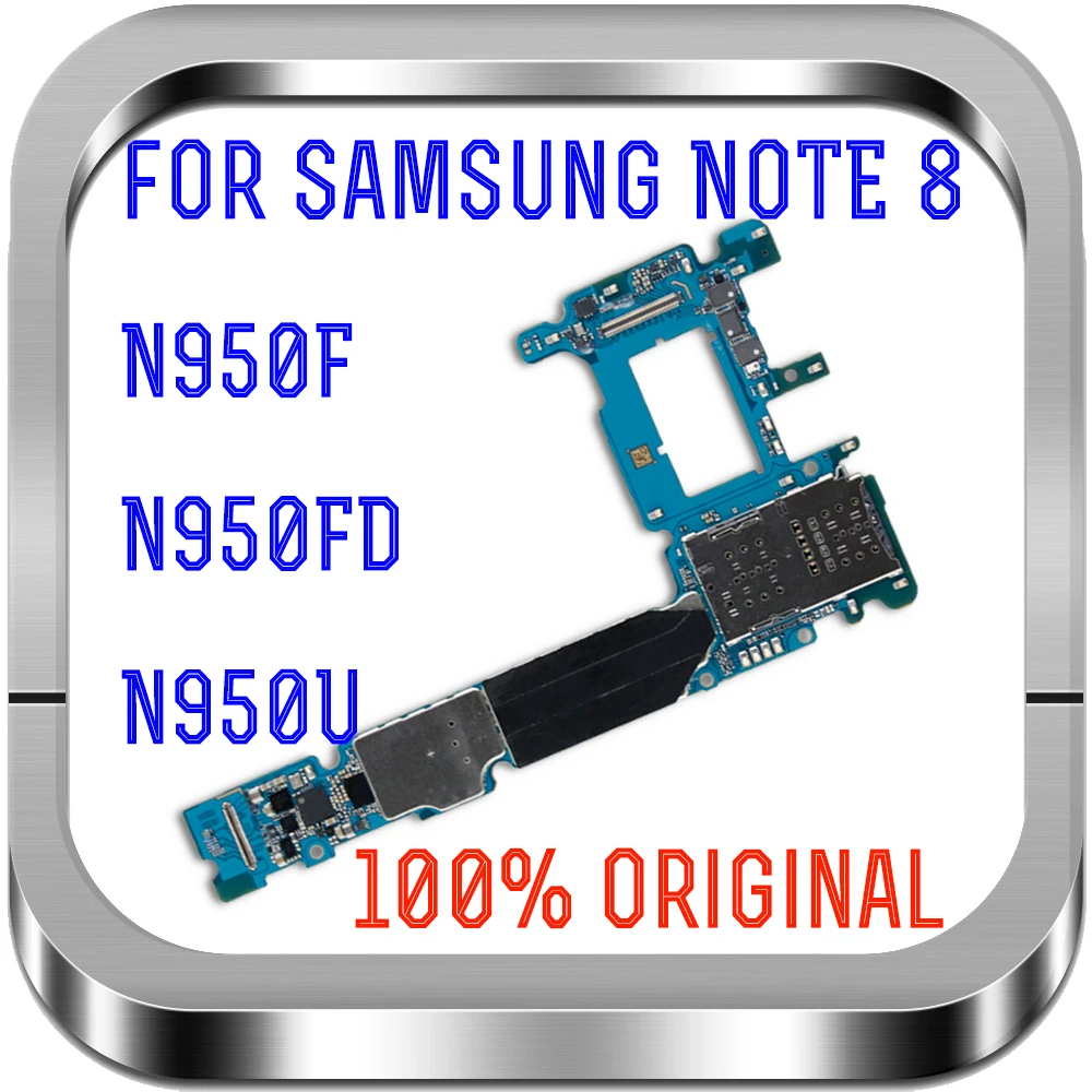 Протестированная Разблокировка для samsung Note 8 N950F N950FD материнская плата полнофункциональная материнская плата для SM-N950U материнских плат с чипами