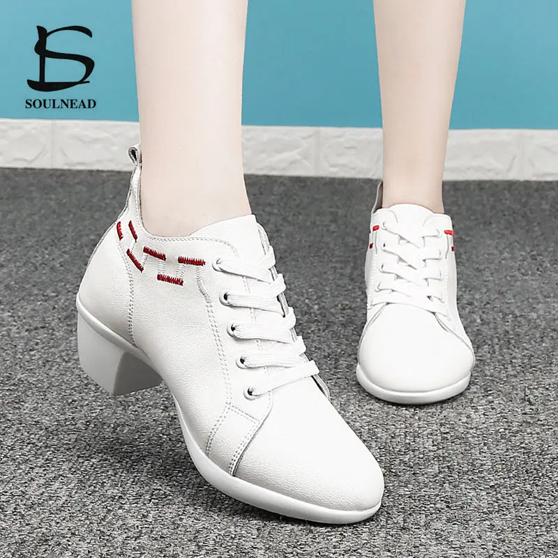 Latin Dance Shoes Female Sneakers SHOES Profession Ballroom Shoe Modern Soft Cowhide Premium Oxford Heel 5cm Woman's Jazz Shoes