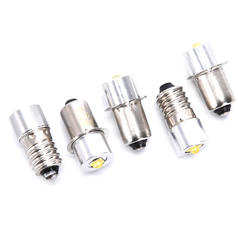 

P13.5S E10 3W 3V 4-12V 6-24V Flashlight Light Bulb High Bright LED Emergency Work Light Lamp Flashlight Replacement Bulb Torches