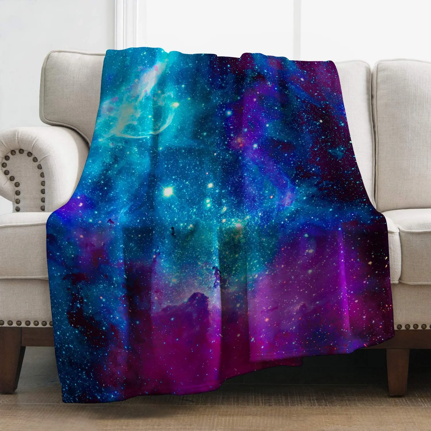 

Одеяло Levens Galaxy Space, гладкое мягкое одеяло с принтом для женщин и девушек, 50x60 дюймов, для спальни, гостиной, дома с привидениями