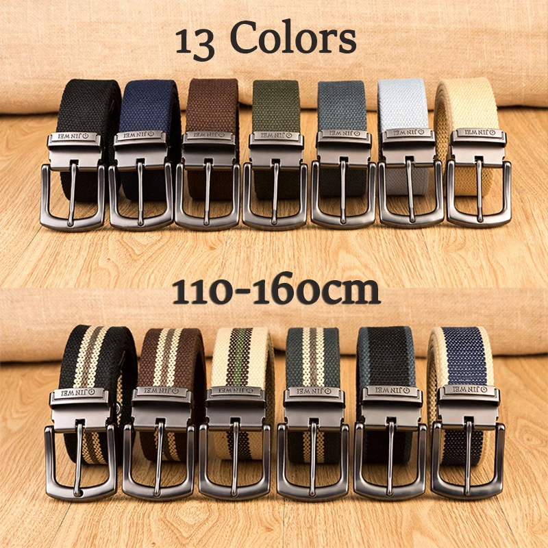 

Military Tactical Canvas Belt for Men Women Metal Pin Detachable Buckle Waist Strap Belts for Jeans ceintures 130 140 150 160cm