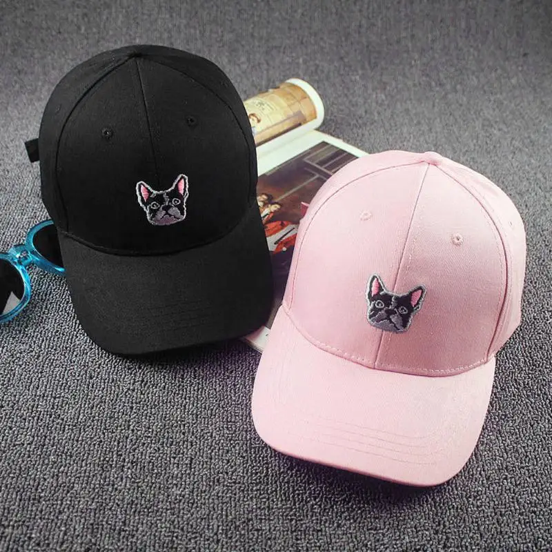 Бейсболка в стиле хип хоп для женщин Снэпбэк Кепка французского бульдога на день