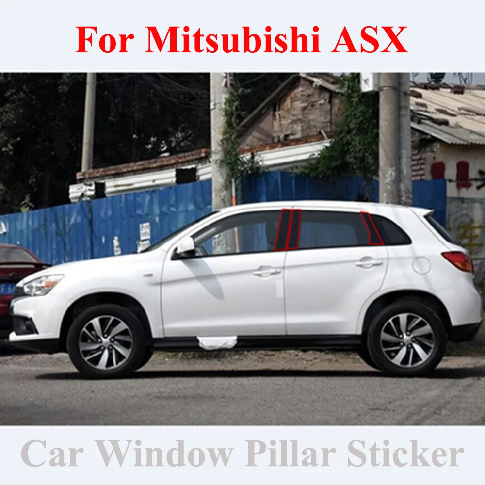 6 шт./компл. наклейка на столб центральной стойки автомобильного окна Внешнее