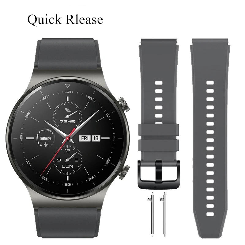 Ремешок силиконовый для HUAWEI WATCH GT 2 Pro, браслет для наручных часов HUAWEI GT2 Pro gt2pro, браслет в официальном стиле