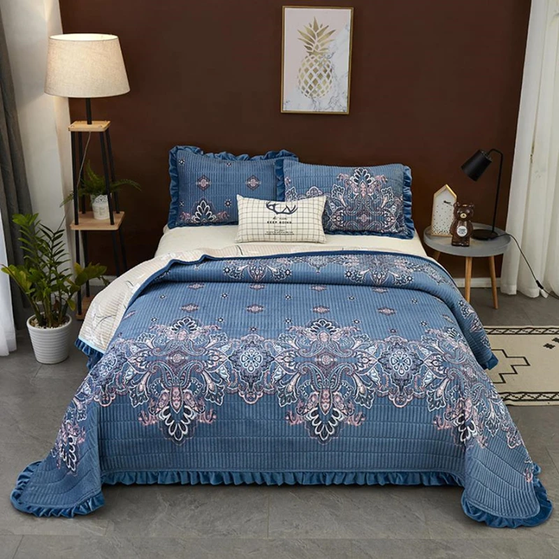 Постельное белье + наволочки одностороннее хлопковое постельное с кристаллами