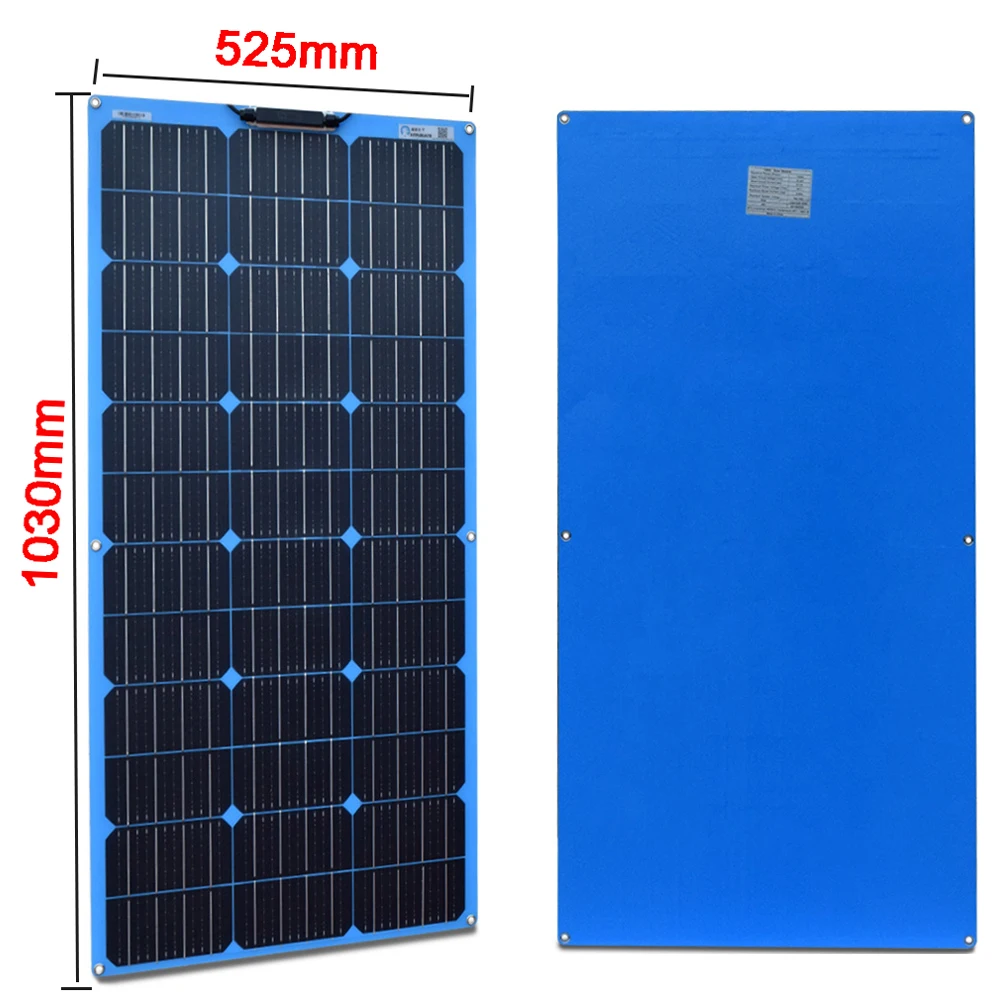 xinpuguang гибкий портативный портативный ETFE солнечная батарея панель 100w 12v комплект зарядного устройства для зарядки аккумулятора монокристаллический для 1000w System Boat Car Camping путешествия по Китаю