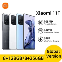 Global Version Xiaomi 11T NFC Smartphone 128GB 256GB MediaTek Dimensity 1200-Ultra Octa Core 120Hz 6 67  Display 108MP Camera